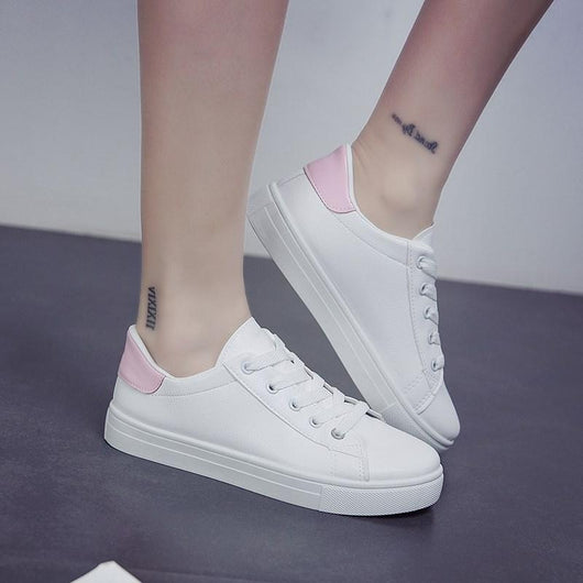 Zapatillas Deportivas Blancas Casual Primavera - Suela Plana Cómoda - Image 8