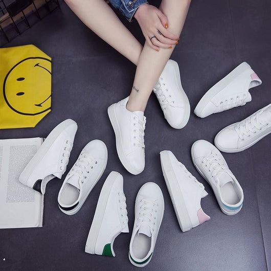 Zapatillas Deportivas Blancas Casual Primavera - Suela Plana Cómoda - Image 9
