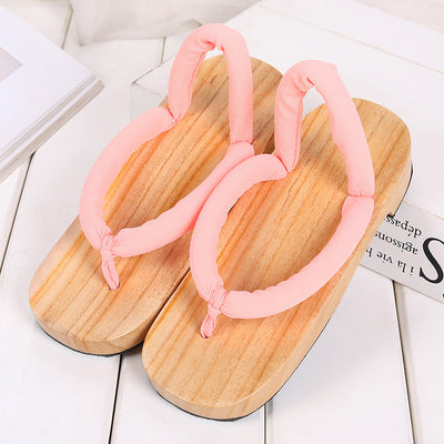 Sandalias Cosplay de Madera con Punta Redonda - Cómodos Zuecos de Estilo Tradicional - Image 12