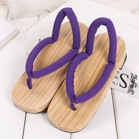 Sandalias Cosplay de Madera con Punta Redonda - Cómodos Zuecos de Estilo Tradicional - Image 2