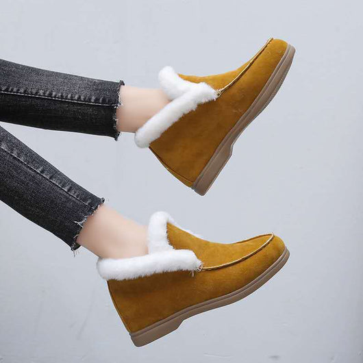 Botas Martin Cortas de Punta Redonda para Mujer - Cálidas y Versátiles - Image 10