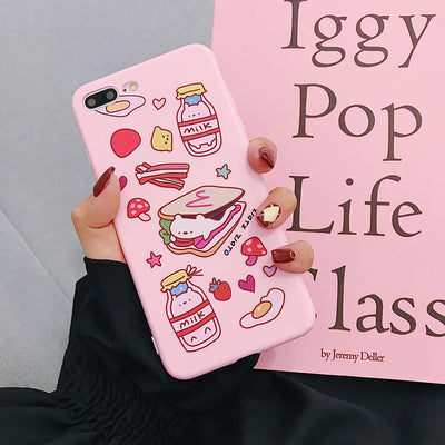 Funda para Celular de Fresa Rosa Estilo Caricatura - Image 3