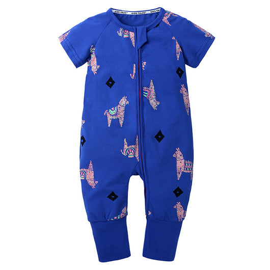 Enterizo Corto de Algodón para Bebé - Romper Verano Recién Nacido - Image 5