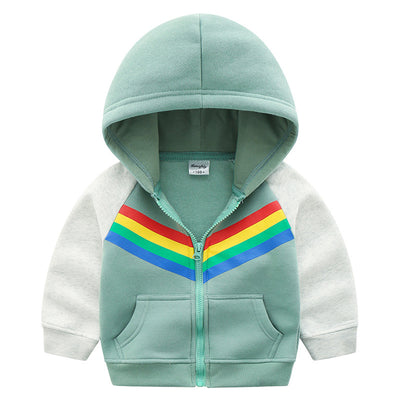 Sudadera con Cierre y Estampado Arcoíris para Niños - Image 8