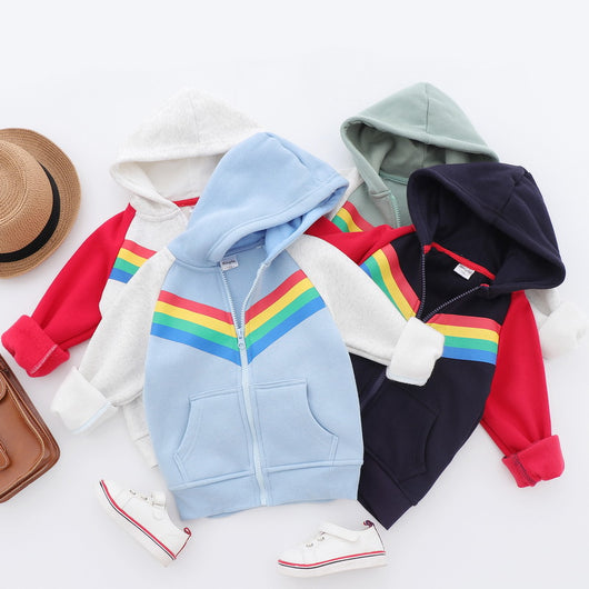 Sudadera con Cierre y Estampado Arcoíris para Niños - Image 10