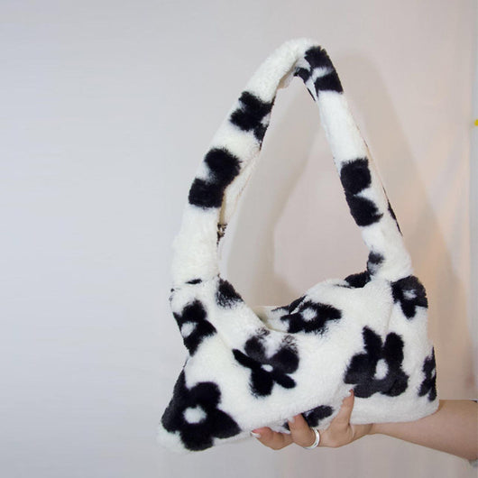 Bolsa Peluche Vaca Adorable - Estilo Soft Girl - Image 8