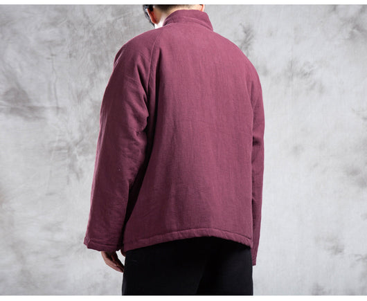 Abrigo Acolchado Estilo Chino para Hombre - Image 6