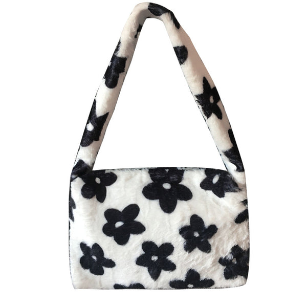 Bolsa Peluche Vaca Adorable - Estilo Soft Girl
