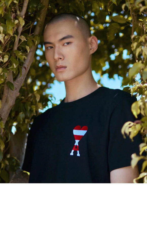 Camiseta Básica Cuello Redondo de Algodón para Hombre y Mujer