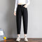 Pantalones Harem Coreanos Cintura Ajustable Pierna Recta para Mujer