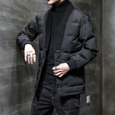 Chaqueta de Algodón Estilo Oriental Retro para Hombre - Image 8