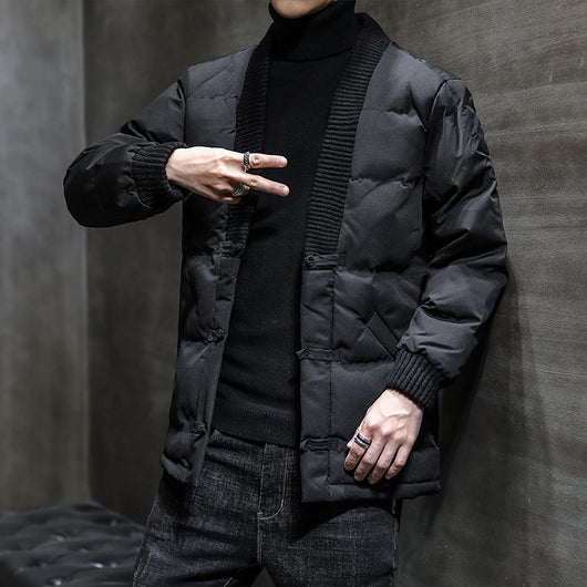 Chaqueta de Algodón Estilo Oriental Retro para Hombre - Image 10