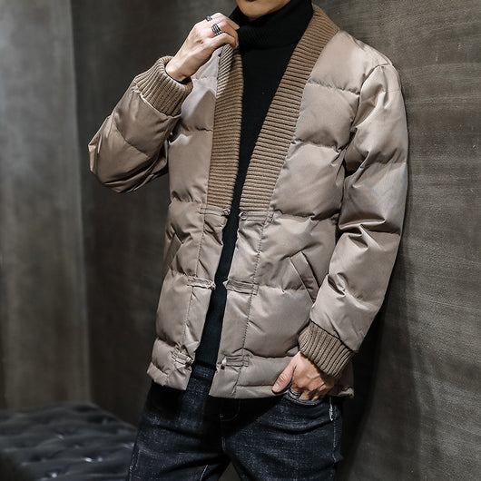 Chaqueta de Algodón Estilo Oriental Retro para Hombre - Image 13