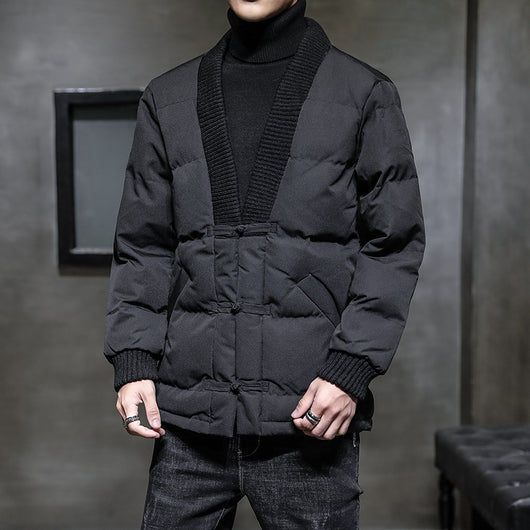Chaqueta de Algodón Estilo Oriental Retro para Hombre - Image 3