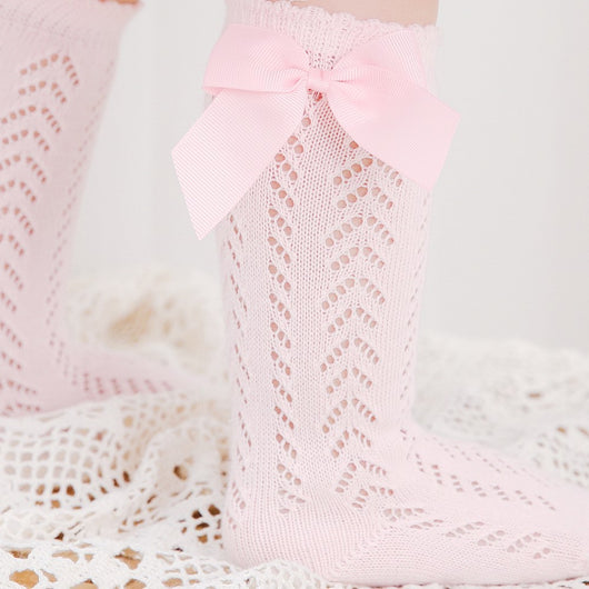 Calcetines para Bebé con Lazo Suelto y Detalles Calados - Image 6