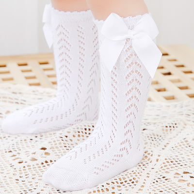 Calcetines para Bebé con Lazo Suelto y Detalles Calados - Image 5