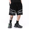 Shorts Casuales Hombre con Estampado de Espinas Lavado Vintage