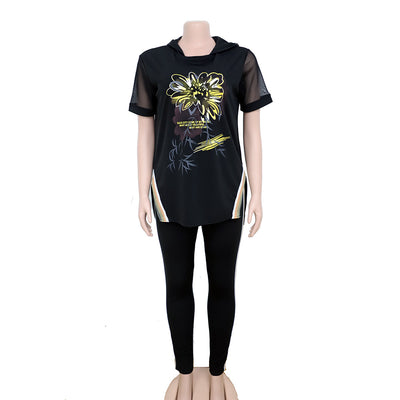 Conjunto de Dos Piezas: Camiseta Suelta y Pantalón Capri - Image 10