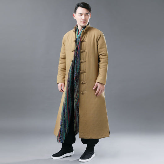 Chaqueta Acolchada Casual para Hombre - Algodón Puro Estilo Folclórico - Image 10