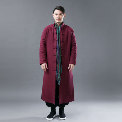 Chaqueta Acolchada Casual para Hombre - Algodón Puro Estilo Folclórico - Image 7
