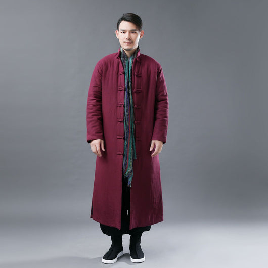 Chaqueta Acolchada Casual para Hombre - Algodón Puro Estilo Folclórico - Image 7