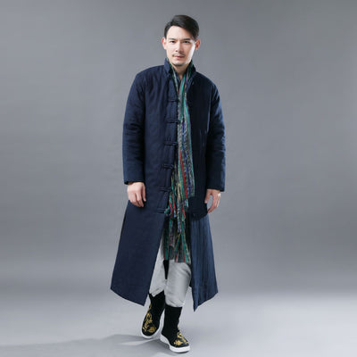 Chaqueta Acolchada Casual para Hombre - Algodón Puro Estilo Folclórico - Image 9