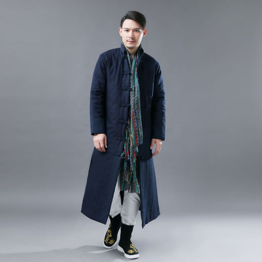 Chaqueta Acolchada Casual para Hombre - Algodón Puro Estilo Folclórico - Image 9