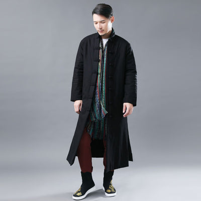 Chaqueta Acolchada Casual para Hombre - Algodón Puro Estilo Folclórico - Image 4