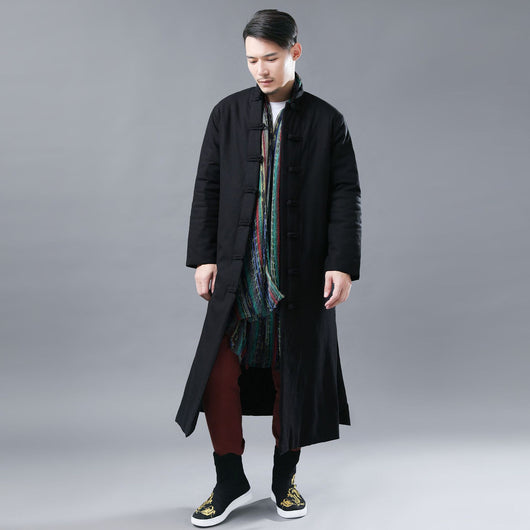 Chaqueta Acolchada Casual para Hombre - Algodón Puro Estilo Folclórico - Image 4