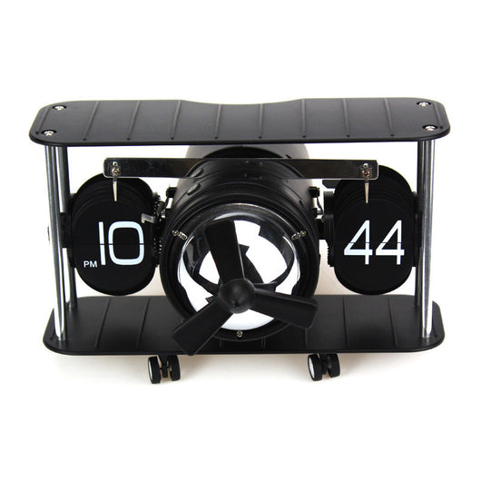 Reloj de Volteo Artístico Estilo Europeo con Modelo de Avión - Image 12