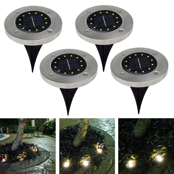 Luz Solar Subterránea de 12 LED para Jardín