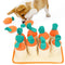 Juguete Interactivo de Zanahoria para Perros - Puzzle Masticable con Dispensador de Premios
