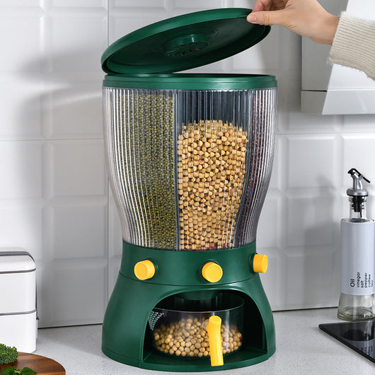 Contenedor Giratorio para Arroz y Cereales - Almacenamiento Práctico para el Hogar - Image 8