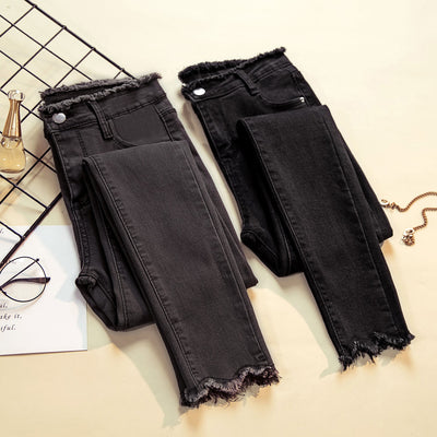 Pantalones Vaqueros Cintura Alta Elástica para Mujer - Image 4
