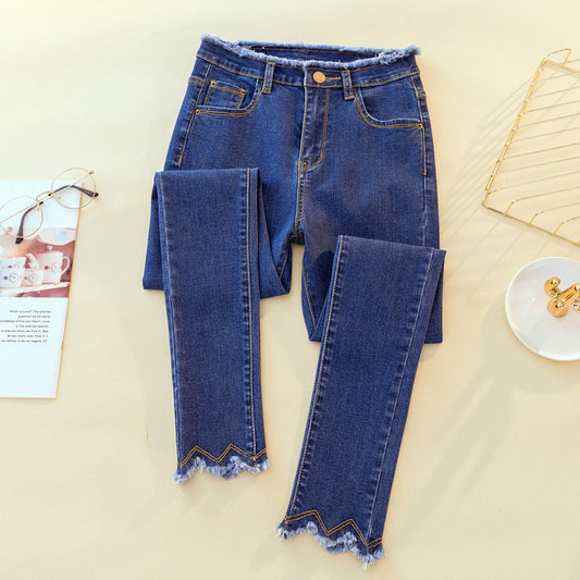 Pantalones Vaqueros Cintura Alta Elástica para Mujer - Image 2