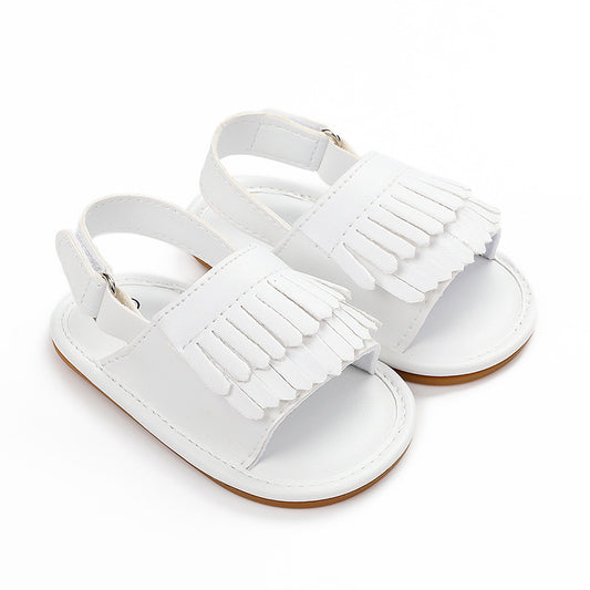 Sandalias Infantiles con Flecos PU para Bebé Niña 0-18 Meses