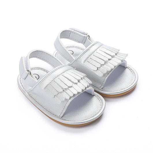 Sandalias Infantiles con Flecos PU para Bebé Niña 0-18 Meses - Image 4