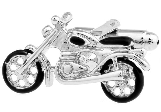 Gemelos Motocicleta Francesa Acabado Negro Brillante - Image 2