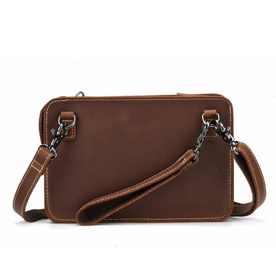 Bolsa Mensajera de Cuero Genuino Estilo Retro Vintage - Image 6
