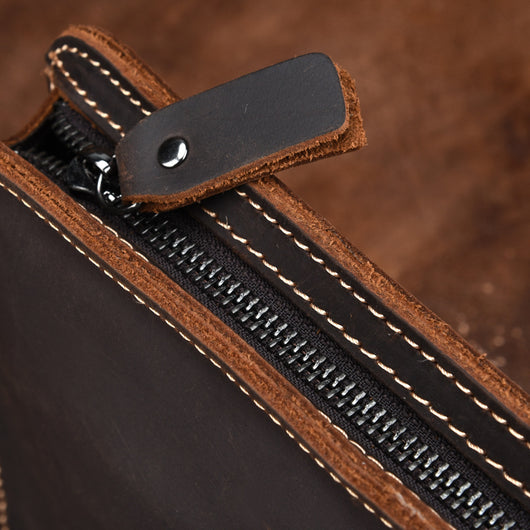 Bolsa Mensajera de Cuero Genuino Estilo Retro Vintage - Image 4