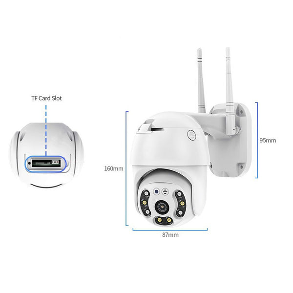 Cámara de Vigilancia Exterior Tuy2.5 WiFi Impermeable con Visión Nocturna