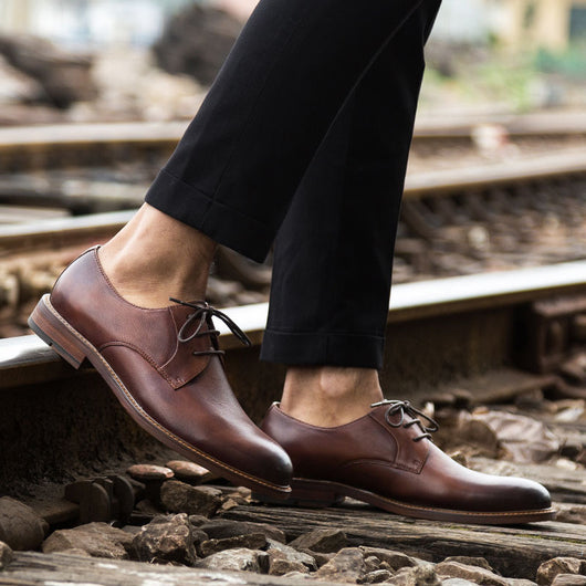 Zapatos Derby Ejecutivos de Cuero con Cordones - Estilo Británico Versátil - Image 4