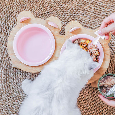 Comedero Doble de Cerámica para Perros y Gatos con Base de Madera - Image 16