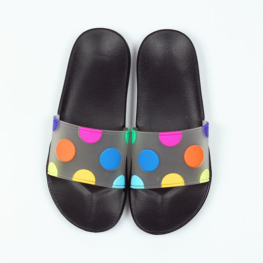 Pantuflas Transparentes con Lunares y Diseño Infantil Antideslizantes - Image 9