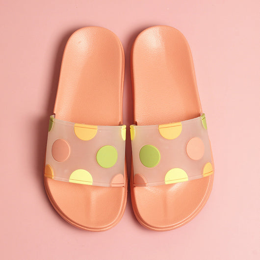 Pantuflas Transparentes con Lunares y Diseño Infantil Antideslizantes - Image 7
