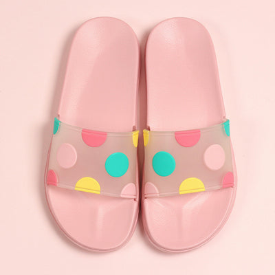 Pantuflas Transparentes con Lunares y Diseño Infantil Antideslizantes - Image 8