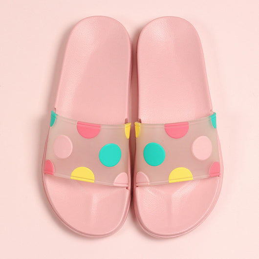 Pantuflas Transparentes con Lunares y Diseño Infantil Antideslizantes - Image 8