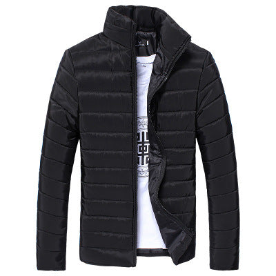 Chaqueta Acolchada para Hombre con Corte Slim y Cuello Alto