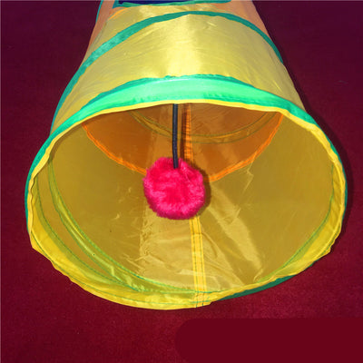 Túnel Arcoíris para Gatos con Estructura de Escalada Multicolor - Image 4