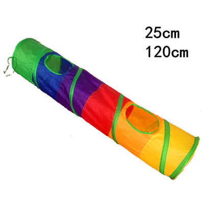Túnel Arcoíris para Gatos con Estructura de Escalada Multicolor - Image 3